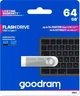 Флеш накопитель USB 64Gb Goodram UNO3, Silver, USB 3.2 Gen 1 (UNO3-0640S0R11) - изображение 3