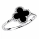 Каблучка срібна Конюшина з емаллю Silver Style 17 р. (111521.10 sku:2300103428083) - зображення 1