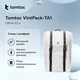Рюкзак Tomtoc VintPack-TA1 22L для ноутбука 15,6" 45x30x15 см Светло-серый - изображение 11