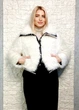 Шуба вкорочена з штучного хутра утеплена біла Trendy.ing 50-110 - білий - M-L - зображення 6