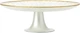 Підставка для торта Home and Styling Collection На ніжці Біла Золота 28 см (8721037511346) - зображення 1