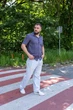 Чоловіча сорочка-вишиванка з коротким рукавом Носи своє 52/54 Графітовий (p-17829-210170) - изображение 3