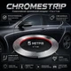 Самоклеящаяся хромированная молдинг для кузова автомобиля ChromeStrip, 5 м - изображение 1