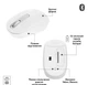 Миша бездротова Logitech M196 Off White (910-007460) - зображення 3