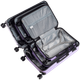 Дорожный пластиковый чемодан Wings TR058 Egret малый (S) ручная кладь на 4 колесах 55х38х21 см, синий - изображение 6