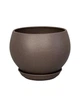 Керамический горшок для цветов Bowl Maxi крошка 4,1 л шоколад (Г02008) - изображение 1