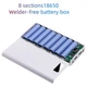 Корпус повербанка DIY C18 8x18650 (Up To 20000mAh) LED Number Display Type-C, Micro, 2xUSB out 10W, Torchlight, WHITE - изображение 6
