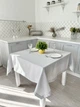 Скатерть водоотталкивающая ZAIRA GRIS 150x180 см 70% полиэстер, 30% хлопок серый - изображение 1