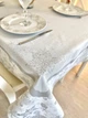 Скатерть двусторонняя Новогодняя 140х180 см Тефлоновое покрытие Серебристый 94% полиэстер, 6% люрекс - изображение 6