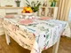 Скатерть водоотталкивающая MANTEL470 134x180 см 75% хлопок, 25% полиэстер Цветочный - изображение 18