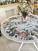 Скатерть гобеленовая Новогодняя ROUND723M Ø90 см Серый 70% полиэстер 23% хлопок 3% акрил 4% металлическое волокно - изображение 4