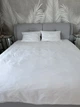 Постільний набір двоспальний SATIN WHITE 200x220 см 100% сатин білий - зображення 9