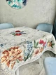Скатерть гобеленовая MANDALAS FLOWERS 137х137 см 40% полиэстер 60% хлопок серый - изображение 6