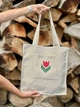 Сумка гобеленовая TULIP-SM35 34x35 см 75% полиэстер бежевый цветочный - изображение 1