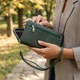 Стильний гаманець для жінок з відділенням під телефон ST Leather 23103 Зелений - изображение 2