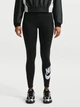 Спортивные леггинсы для фитнеса высокие женские Nike W Nsw Nk Clsc Gx Hr Tight Ftra DV7791-010 S Черный/Белый (0196153415034) - изображение 1