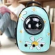 Рюкзак-переноска CosmoPet с иллюминатором 42×35×27 см для собак и котов до 10 кг принт Ромашки голубые - изображение 5