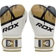 Боксерські рукавиці RDX BOXING GLOVES BGR-F7 16 унцій, біло-золотисті - зображення 4