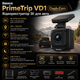 Відеореєстратор автомобільний Baseus PrimeTrip VD1 3K GPS Wi-Fi G-Sensor з нічним баченням USB Type-C - изображение 2