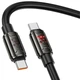 Кабель USB для зарядки и передачи данных Hoco Type-C - Type-C 1.2 м 240 Вт Черный (U143) - изображение 4