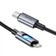 Кабель USB для зарядки и передачи данных Hoco Type-C - Type-C 1.2 м 240 Вт Черный (U143) - изображение 7