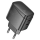 Зарядное устройство Hoco CS62A PD 45 Вт с USB Type-C и USB-A черное (CS62A) - изображение 2