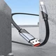 Кабель для передачі даних Hoco USB - Type-C 5A 1.2 м нейлон чорний (U119) - зображення 2