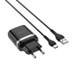 Мережевий зарядний пристрій HOCO C12Q Smart QC3.0 18W Type-C чорний - зображення 1