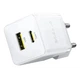 Сетевое зарядное устройство Baseus Palm C+U 20W USB Type-A Type-C белое - изображение 4