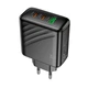 Мережевий зарядний пристрій HOCO CS26A 45W 3 порти USB Type-C/Type-A чорний - зображення 3