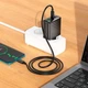 Мережевий зарядний пристрій HOCO CS26A 45W 3 порти USB Type-C/Type-A чорний - зображення 8