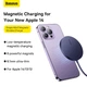 Бездротовий зарядний пристрій Simple Mini3 15W алюміній Dusty Purple - зображення 15