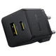 Мережевий зарядний пристрій Baseus Palm C+U 30W USB Type-A Type-C чорний - зображення 4