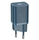 Мережевий зарядний пристрій Baseus Super Si Quick Charger 20 Вт USB Type-C Синій - зображення 1