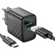 Мережевий зарядний пристрій HOCO CS21A Rich 18 Вт USB-A чорний - зображення 4