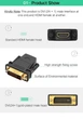 Переходник UGREEN 20124 DVI 24+1 Male to HDMI Female Adapter 1920x1080 позолоченные коннекторы для видео (3EBEDCA6673B) - изображение 8