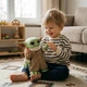Игрушка «Бэби Йода» (Грог) из «Звёздных войн»: Мандалорец, резиновая фигурка 28 см - изображение 2