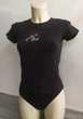 Комплект женский (футболка + трусики) хлопок Сердечко Чорний S - зображення 2