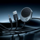 FM-трансмиттер Hoco AUX Bluetooth 5.4 3.5 мм кабель 150 см серебро для подключения смартфона к авто - изображение 8