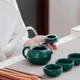 Набор посуды для чаепития Lesko S2660 Dark Green керамический чайный набор чайник Си Ши 4 пиалы - зображення 3