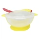 Тарелка на присоске прозрачная MGZ-0100(Yellow) с термоложкой и крышкой - изображение 2