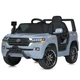 Детский электромобиль джип BAMBI Toyota Land Cruiser M 5101EBLR-11 серый, экокожа, EVA, MP3, Bluetooth, FM - изображение 1