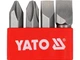 Набор ударных бит YATO PH2 PH3 SL8 SL10 x 36 мм хвостовик HEX 5/16" 4 шт YT-2812 - изображение 1