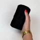Шнур плетений з люрексом YarnArt macrame cotton Lurex 2мм чорний (№722) - изображение 4