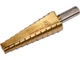 Сверло коническое титановое ступенчатое по металлу YATO 10-20 мм, HSS 4241, длина 75/52 мм YT-44745 - изображение 1