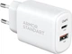 Мережевий зарядний пристрій ArmorStandart Poweraze 45W GaN Type-C + USB-A White (ARM90431) - зображення 1