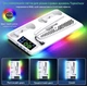 Подставка для PS5 охлаждающая зарядная станция 2 контроллера RGB вентилятор 3 USB порта держатель консоли и аксессуаров - изображение 5