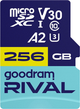 Карта пам'яті GoodRam RIVAL microSDXC 256GB V30 A2 (UHS I U3) + ad (7284593) - зображення 1