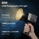 Профессиональный студийный видеосвет Puluz PU4119B 60 Вт 2500K-6500K LED COB с аккумулятором 10000 мАч - изображение 3