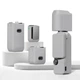 Силиконовый чехол TPU для DJI OSMO Pocket 3 Puluz PU774H 6-в-1 защита корпуса объектива экрана микрофона серый - изображение 1